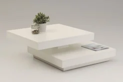 Couchtisch ANDY 67 x 67 cm weiß