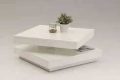 Couchtisch ANDY 67 x 67 cm weiß