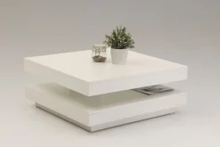 Couchtisch ANDY 67 x 67 cm weiß