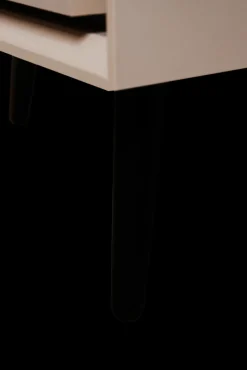 Couchtisch ARONA 94 x 40 x 50 cm sandfarben/schwarz