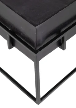 Couchtisch CALLUM 62x62 cm bronzefarben antik