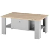Couchtisch CHAMBORD 107x67 cm grau/braun