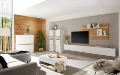 Couchtisch CITY 90x60 cm Weiß/Wotan Eiche Nachbildung