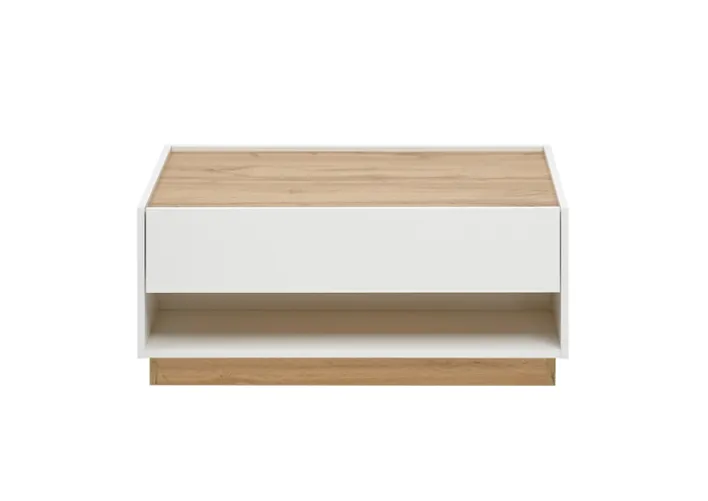 Couchtisch CITY 90x60 cm Weiß/Wotan Eiche Nachbildung