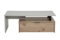 Couchtisch DENNIS 110 x 55 cm hellgrau/braun