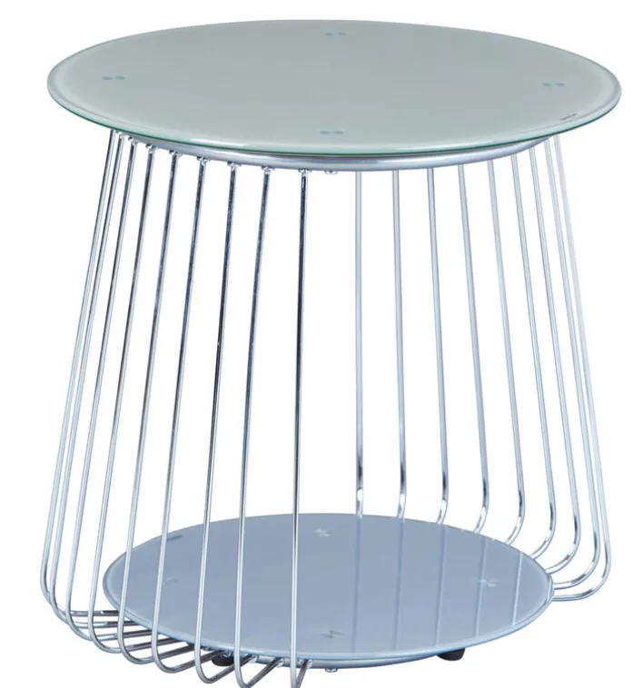 Couchtisch ELIAS 50x50 cm Metall Cappuccino