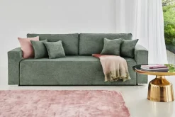 Couchtisch GAJETTA 80 x 45 cm rund goldfarbig