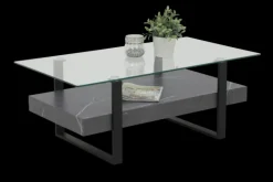 Couchtisch KONRAD 110 x 60 cm grau/schwarz