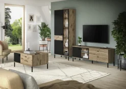 Couchtisch Lou 100 x 60 x 48 cm Nox Oak Nachbildung Braun