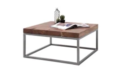 Couchtisch LUCINDA 75 x 75 cm Cracked Akazie