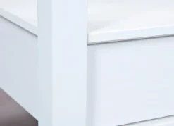 Couchtisch MAX 115x45x60 cm Massivholz Kiefer weiß