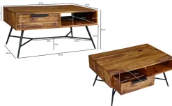 Couchtisch NISHAN 87 x 55 cm braun