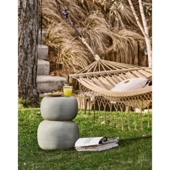 Couchtisch ODA 41 x 35 cm Betonoptik grau-grün