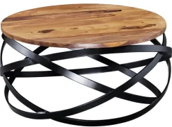 Couchtisch rund 60 cm braun