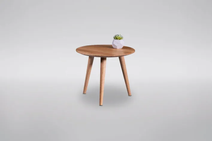 Couchtisch rund KILIAN 45 cm Wildeiche massiv