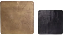 Couchtisch SETH 2-teilig Messing-/ Bronzefarben antik