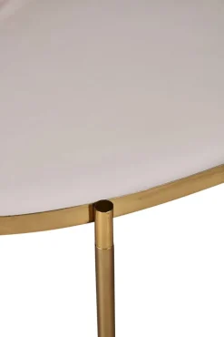 Couchtisch 3-teilig Glas goldfarbig/ rosa