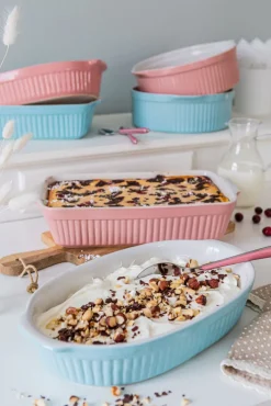 CreaTable Auflaufform rund PASTELL KITCHEN blau