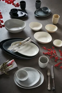 CreaTable Becher PIETRA 300 ml Keramik steingrau