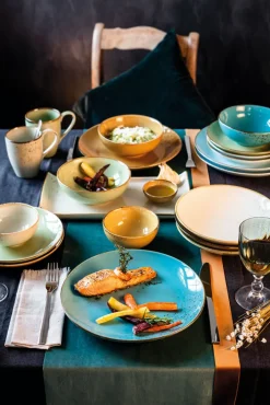 CreaTable Dessertteller NATURE COLLECTION wasserblau