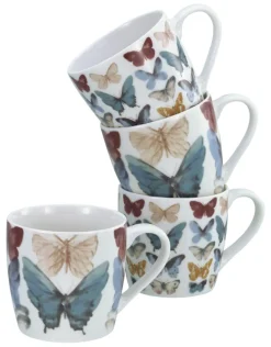 CreaTable Kaffeebecher SCHMETTERLING 320 ml New Bone China