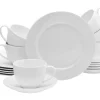 CreaTable Kaffeeservice FLEUR ROYAL 18-teilig creme weiß