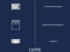 CreaTable Kombiservice 21090 CELEBRATION 50-teilig weiß