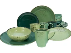 CreaTable Kombiservice NATURE COLLECTION GREEN LIFE 16-teilig grün