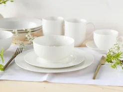 CreaTable Müslischale FLEUR ROYAL 6er Set creme weiß