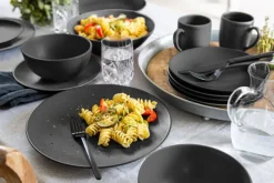 CreaTable Müslischale SOFT TOUCH 6er Set schwarz matt