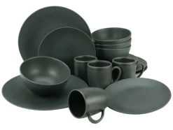 CreaTable Müslischale SOFT TOUCH 6er Set schwarz matt