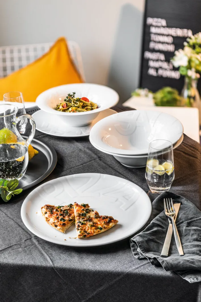 CreaTable Pastateller GOURMET 27 cm weiß