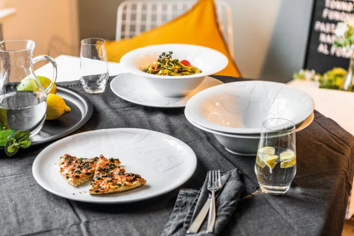 CreaTable Pastateller GOURMET 27 cm weiß