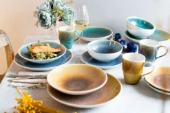 CreaTable Speiseteller CALDERA 6er Set eisblau