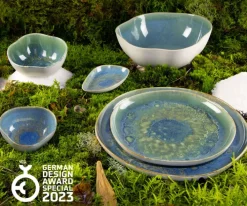 CreaTable Speiseteller YUKI 6er Set 28 cm Hochwertiges Steinzeug