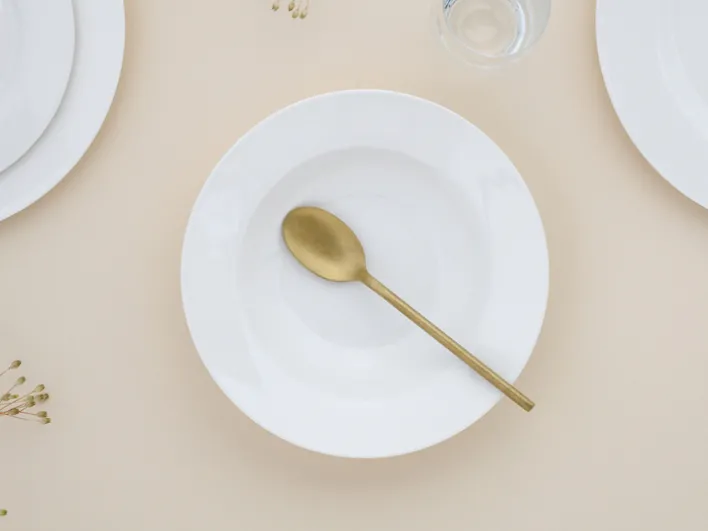 CreaTable Suppenteller FLEUR ROYAL 6er Set creme weiß