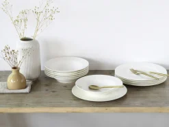 CreaTable Tafelservice FLEUR ROYAL 12-teilig creme weiß