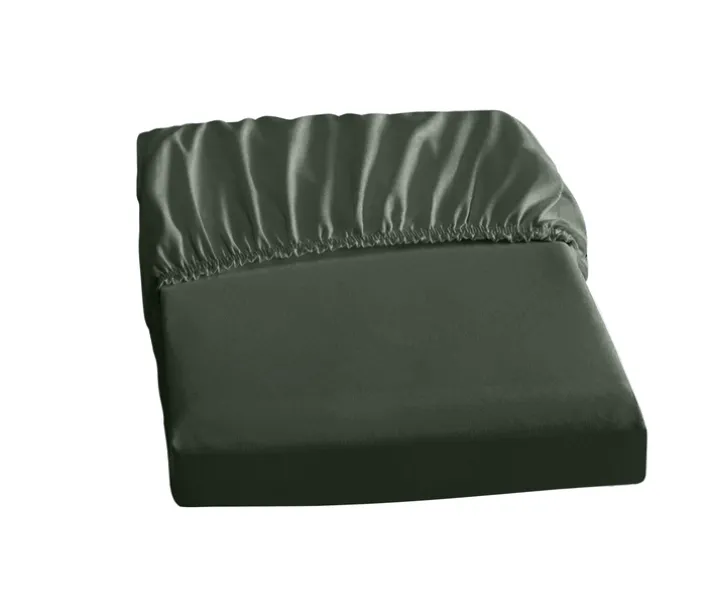 DORMISETE Jersey-Spannbettlaken 180-200 x 200 cm dunkelgrün