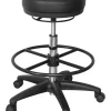 Drehhocker mit Fußstütze schwarz