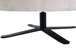 Drehsessel JIM-S Chenille-Bezug beige/schwarz