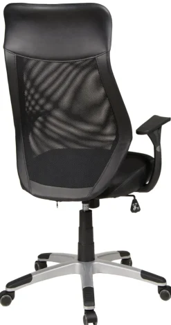 Drehstuhl NIKO Silberfarbig/ Schwarz