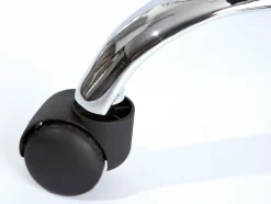 Drehstuhl PASCAL schwarz/chromfarbig 59 x 111-121x 61 cm