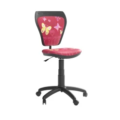 Drehstuhl Pink/Motiv Schmetterlinge