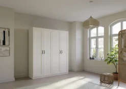 Drehtürenschrank CAMBRIDGE 2 180 x 210 x 54 cm Alpinweiß