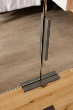 Drehtürenschrank SEAMO Artisan Eiche/ Glas Champagner