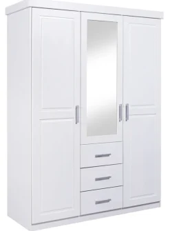 Drehtürenschrank THILO 140 x 190 cm weiß
