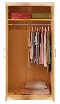 Drehtürenschrank VINCENT 95 x 190 cm braun