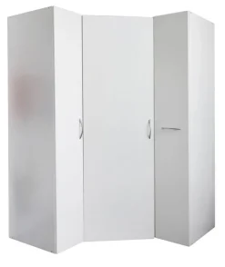 Eckschrank-Lösung MULTIRAUMKONZEPT 95 x 185 x 95 cm weiß