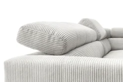 Ecksofa CLEVELAND 273 x 219 cm hellgrau