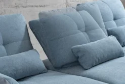 Ecksofa DALLAS R hellgrau/grau